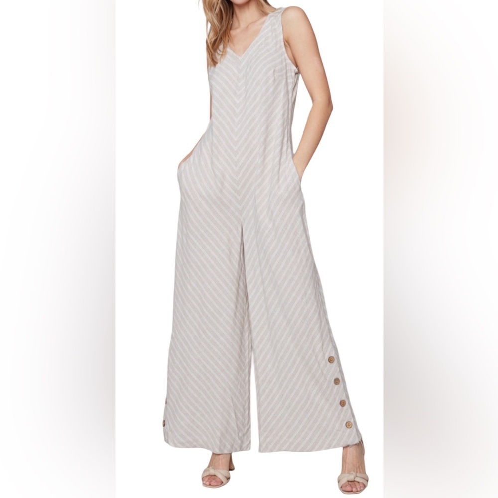 CHARLIE B‎ Printed Wide Leg Jumpsuit Style C9008p